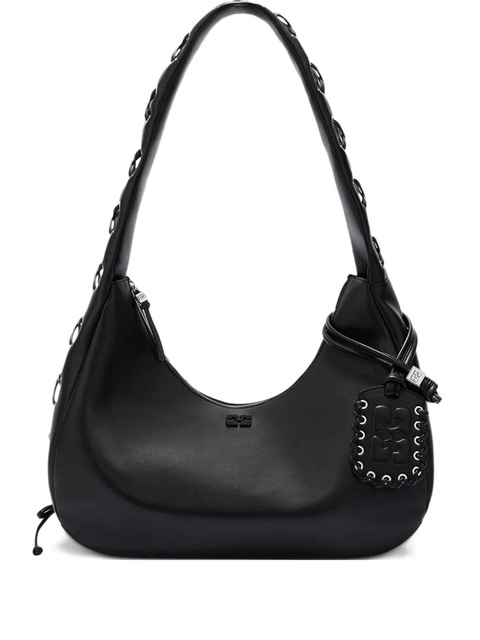 GANNI Hobo medium laces shoulder bag - Black - zdjęcie produktu nr 1
