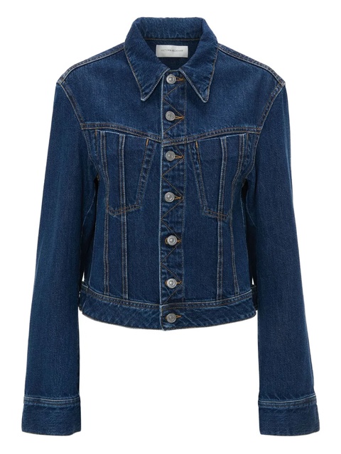 Victoria Beckham denim button-up jacket - Blue - zdjęcie produktu nr 1