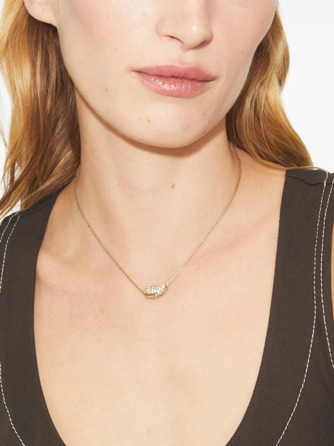 Tory Burch pave shell necklace - Gold - zdjęcie produktu nr 1