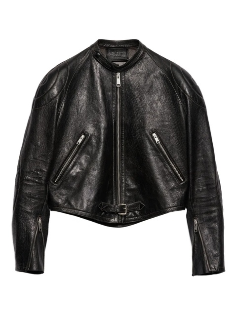 Prada leather jacket - Black - zdjęcie produktu nr 1