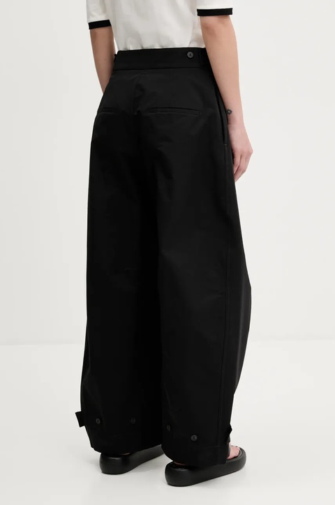 Bimba Y Lola spodnie damskie kolor czarny szerokie high waist 251BR6017.10000 - zdjęcie produktu nr 2