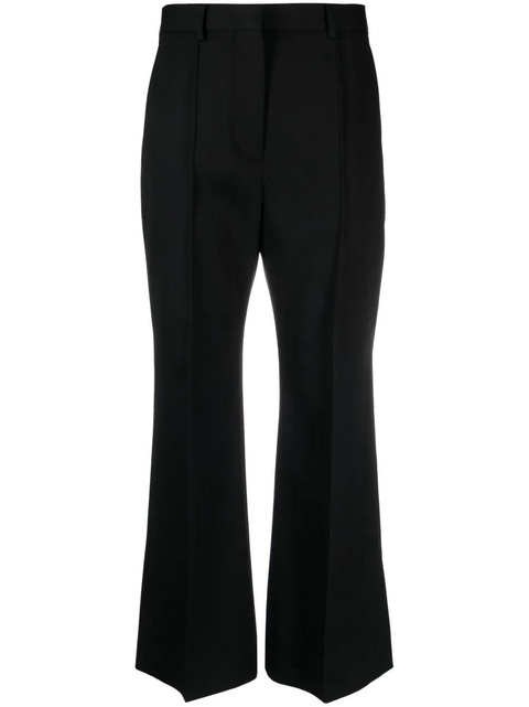 Lanvin flared cropped wool trousers - Black - zdjęcie produktu nr 1
