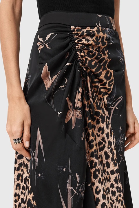 AllSaints spódnica ARLEEN kolor czarny maxi rozkloszowana W006RD - zdjęcie produktu nr 2