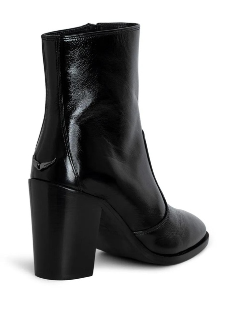 Zadig&Voltaire Preiser 85mm leather ankle boots - Black - zdjęcie produktu nr 1