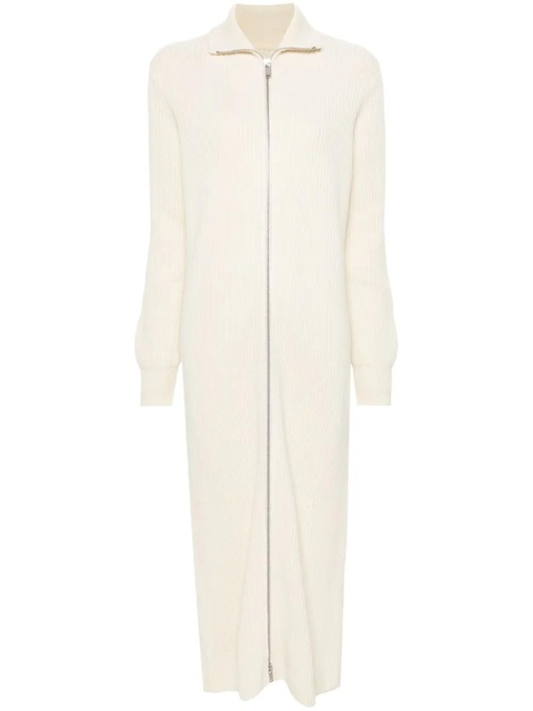 Jil Sander ribbed-knit maxi dress - Neutrals - zdjęcie produktu nr 1