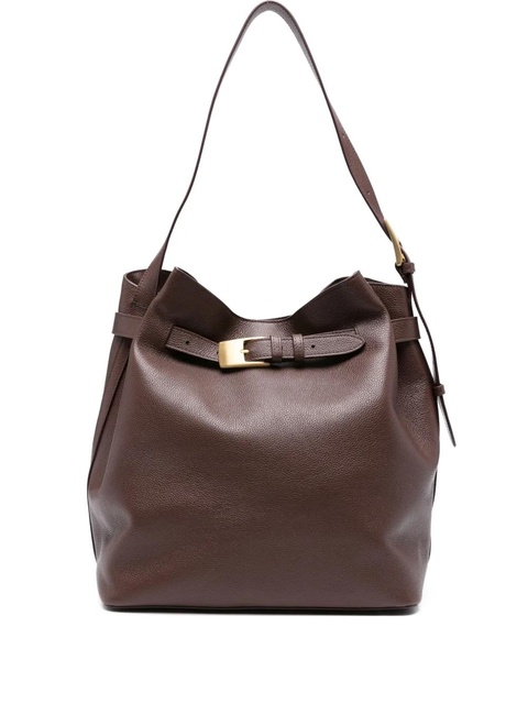 Elleme pebbled-leather buckle shoulder bag - Brown - zdjęcie produktu nr 1