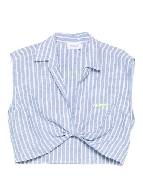 Off-White striped tank top - Blue - zdjęcie produktu nr 1