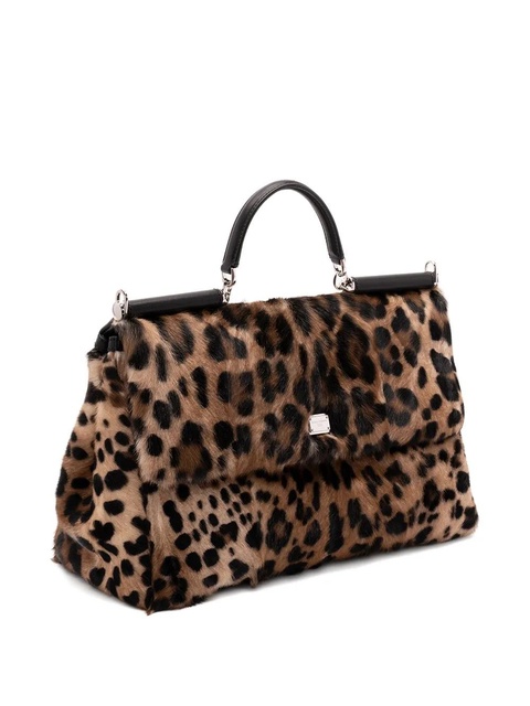 Dolce & Gabbana leopard-print tote bag - Brown - zdjęcie produktu nr 2