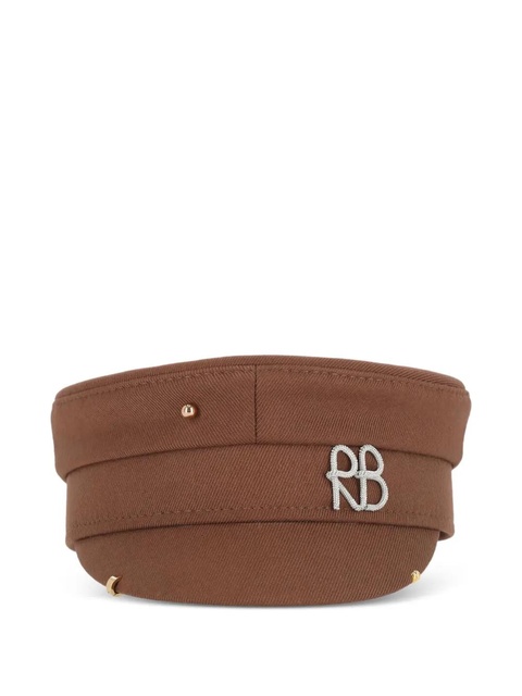 Ruslan Baginskiy embellished curved sailor cap - Brown - zdjęcie produktu nr 1