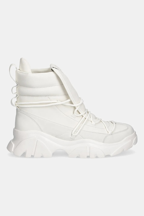 EA7 Emporio Armani buty damskie kolor beżowy na platformie AF18611.7X000335 - zdjęcie produktu nr 2