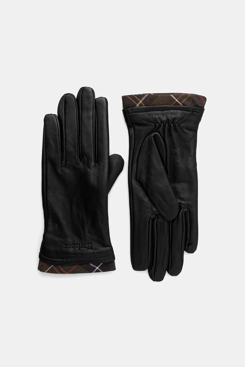 Barbour rękawiczki skórzane damskie kolor czarny LGL0048 - zdjęcie produktu nr 1