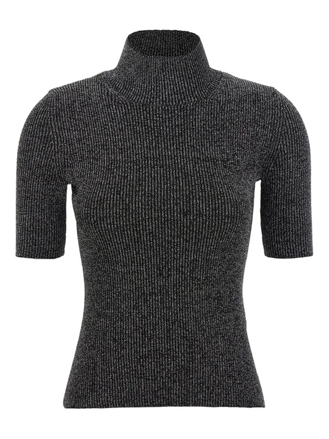 Missoni ribbed mock-neck top - Black - zdjęcie produktu nr 1