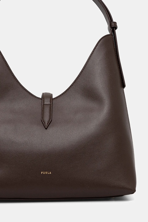 Furla torebka skórzana kolor brązowy WB01499.BX3104.2460S - zdjęcie produktu nr 2