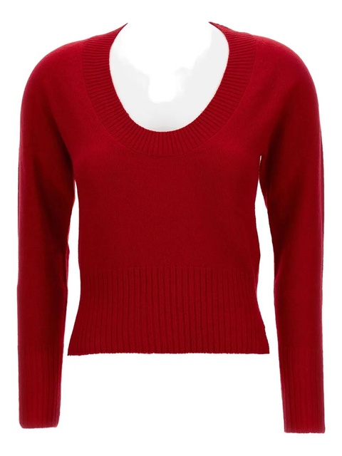 Simone Rocha scoop-neck cashmere sweater - Red - zdjęcie produktu nr 2