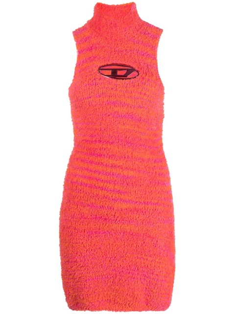 Diesel M-Leros logo-plaque towelling dress - Pink - zdjęcie produktu nr 1