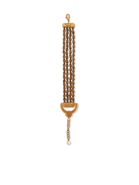 ETRO logo engraved woven bracelet - Gold - zdjęcie produktu nr 2