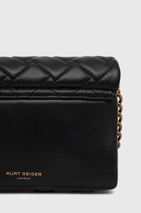 Kurt Geiger London kopertówka skórzana kolor czarny - zdjęcie produktu nr 2