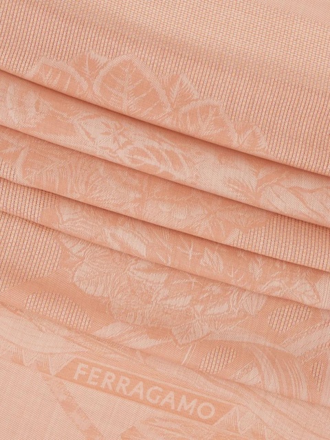 Ferragamo jacquard scarf - Orange - zdjęcie produktu nr 2