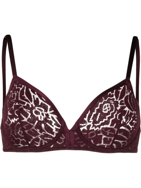 ERES floral-lace detail bra - Purple - zdjęcie produktu nr 1