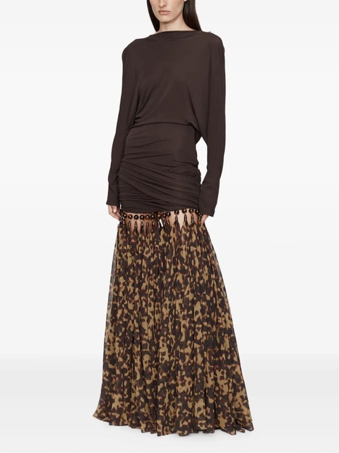 Christopher Esber droplet jersey gown - Brown - zdjęcie produktu nr 1