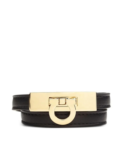 Ferragamo Gancini double twist bracelet - Black - zdjęcie produktu nr 1