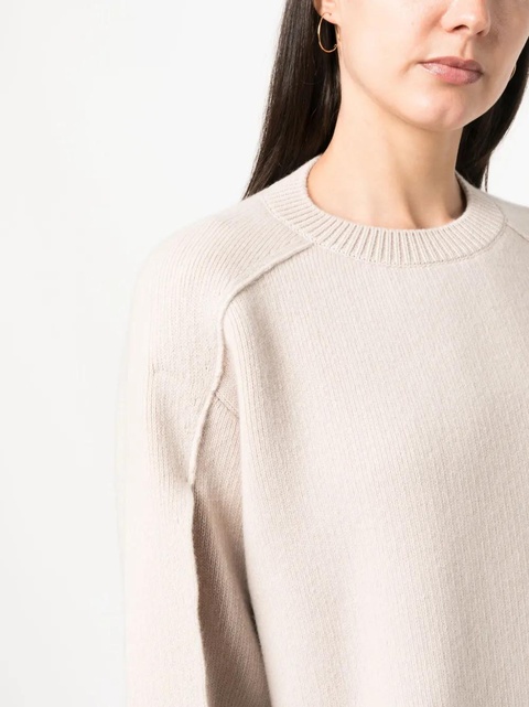 Lanvin cape-back v irgin-wool blend jumper - Neutrals - zdjęcie produktu nr 2