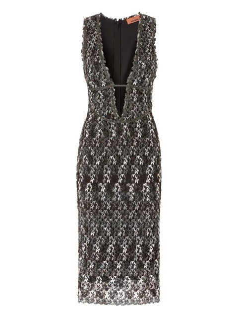 Missoni floral-pattern midi dress - Black - zdjęcie produktu nr 1