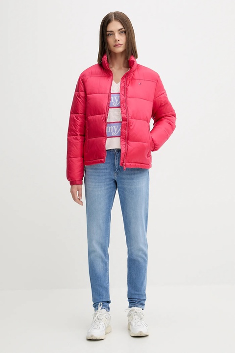 Tommy Jeans sweter bawełniany damski kolor beżowy DW0DW21682 - zdjęcie produktu nr 1
