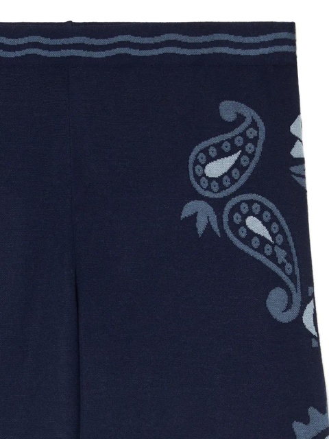 Alanui Glimpse of Eden palm-tree paisley trousers - Blue - zdjęcie produktu nr 2