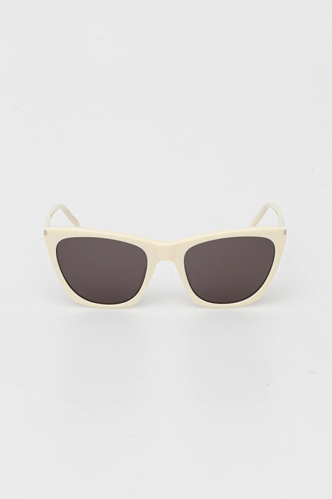 Saint Laurent okulary przeciwsłoneczne KATE THIN damskie kolor beżowy SL 214 - zdjęcie produktu nr 2