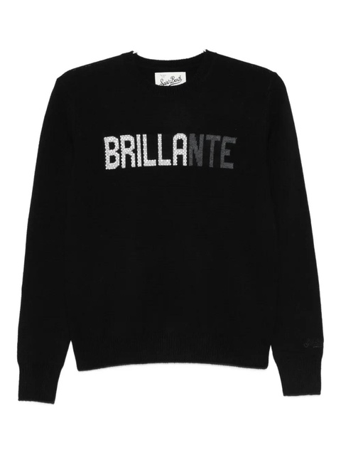 MC2 Saint Barth motif-embellished sweater - Black - zdjęcie produktu nr 1