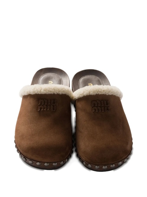 Miu Miu suede mules - Brown - zdjęcie produktu nr 2