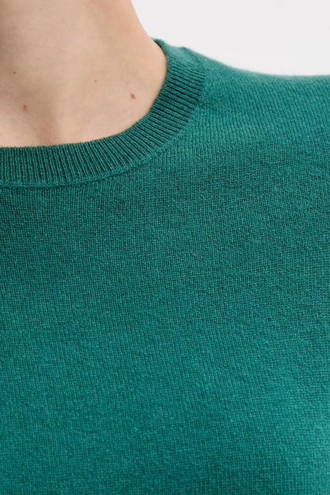 United Colors of Benetton sweter wełniany damski kolor zielony lekki 1002D1K01 - zdjęcie produktu nr 2