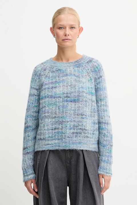 BOSS Orange sweter wełniany damski kolor multicolor 50527837 - zdjęcie produktu nr 2