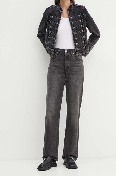 Levi's jeansy RIBCAGE FULL LENGTH damskie high waist 79078 - zdjęcie produktu nr 1