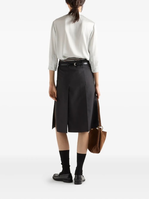 Prada pussy-bow silk shirt - Neutrals - zdjęcie produktu nr 1