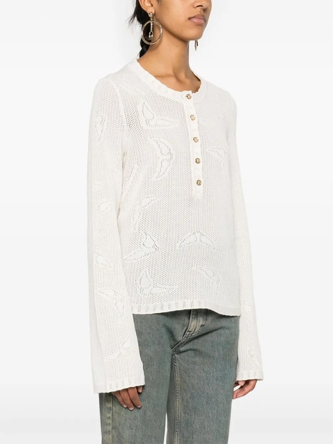 Zadig&Voltaire Salmyr Wings cotton jumper - Neutrals - zdjęcie produktu nr 2