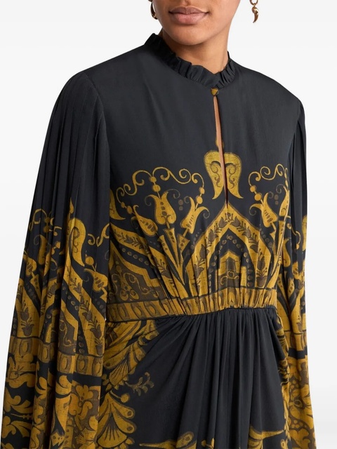 ETRO printed flared maxi dress - Black - zdjęcie produktu nr 1