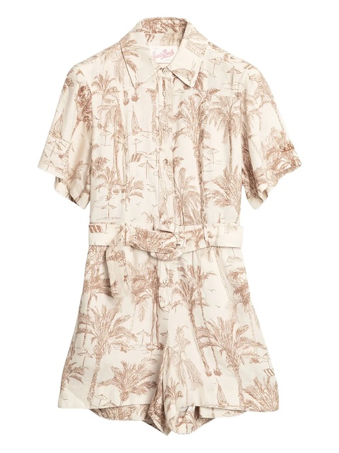 MC2 Saint Barth belted jumpsuit - Neutrals - zdjęcie produktu nr 1