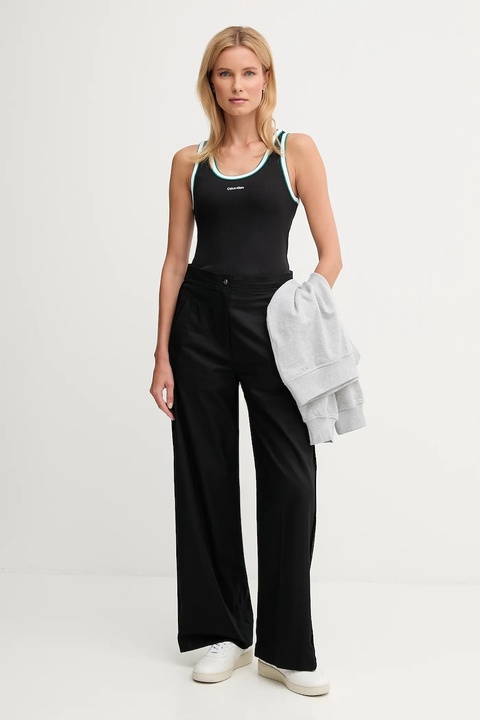 Calvin Klein Jeans top kolor czarny LV047D200G - zdjęcie produktu nr 2