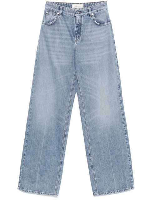Blumarine logo-embroidered jeans - Blue - zdjęcie produktu nr 1