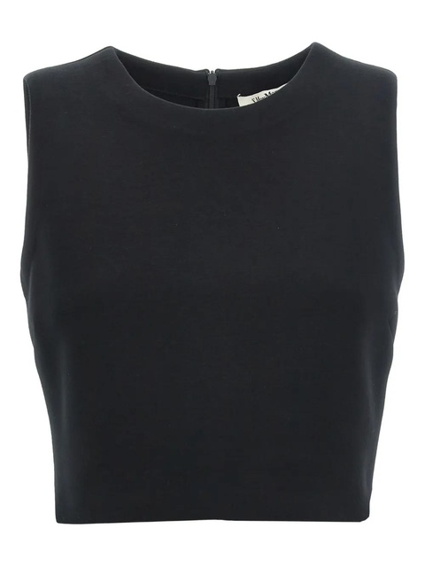 Max Mara Dazzy round-neck zip-back top - Black - zdjęcie produktu nr 1