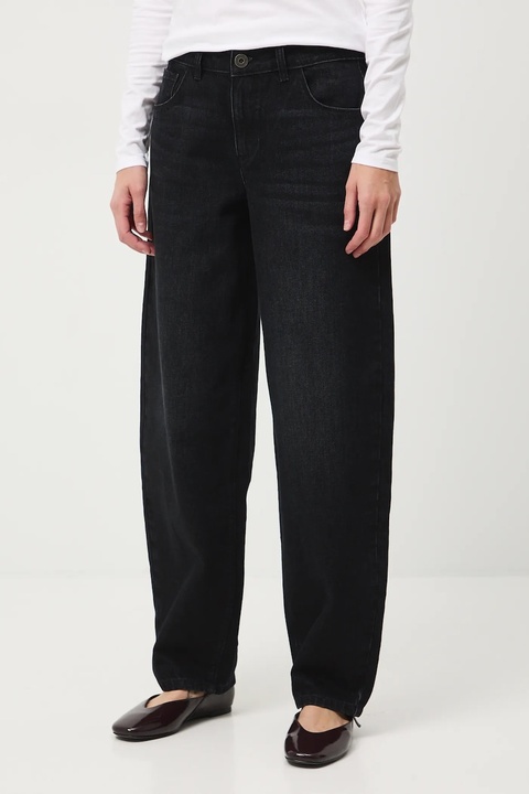 Medicine jeansy bawełniane damskie kolor czarny - zdjęcie produktu nr 2