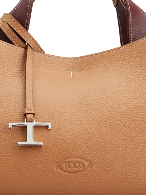 Tod's logo-pendant leather shoulder bag - Brown - zdjęcie produktu nr 2