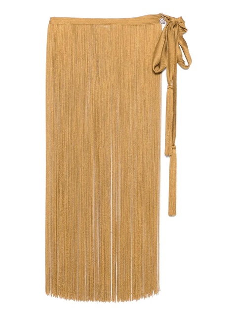 Blumarine fringed mini skirt - Green - zdjęcie produktu nr 2
