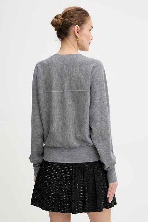 Pinko sweter damski kolor szary lekki 105417 A18M - zdjęcie produktu nr 1