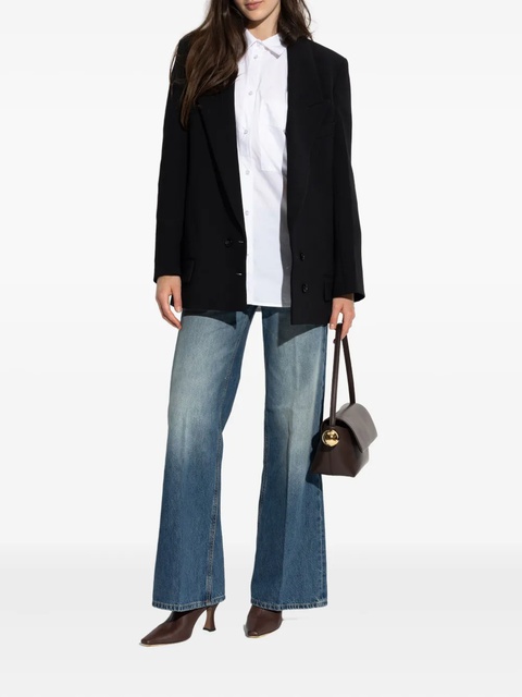Victoria Beckham double-breasted peak-lapel jacket - Black - zdjęcie produktu nr 1