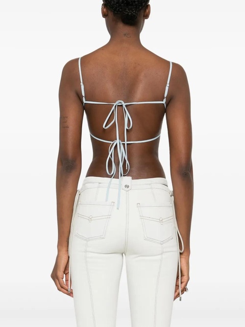 Blumarine flower-detailed top - Blue - zdjęcie produktu nr 2