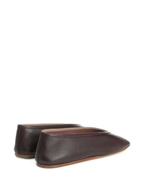 Le Monde Beryl leather ballet flats - Brown - zdjęcie produktu nr 2