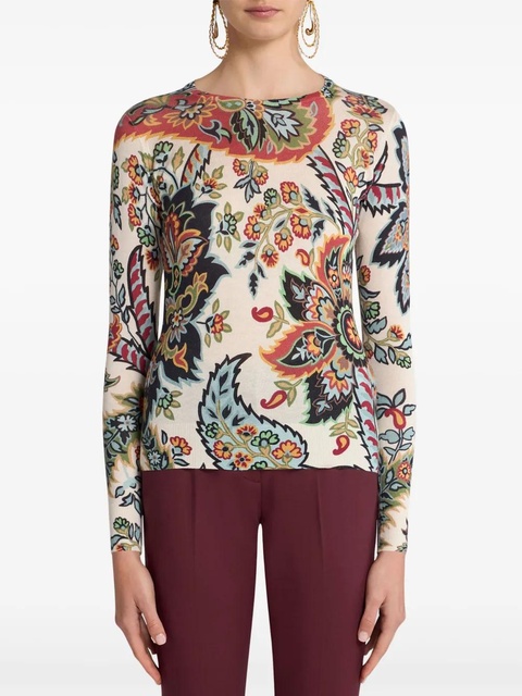 ETRO paisley-print knitted top - Neutrals - zdjęcie produktu nr 2